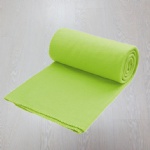 Stitch solid dyed double brushed polar fleece blanket