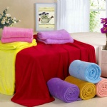 solid color coral blanket