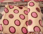 Printed coral fleece blanket-dots