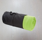 portable plain dyed polar fleece blanket