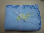 Patch embroidery polar fleece baby blanket