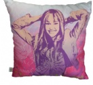 Transfer printed girl carton cushion