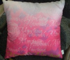 digital printed letter cushion