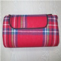 acrliy Picnic blanket with check